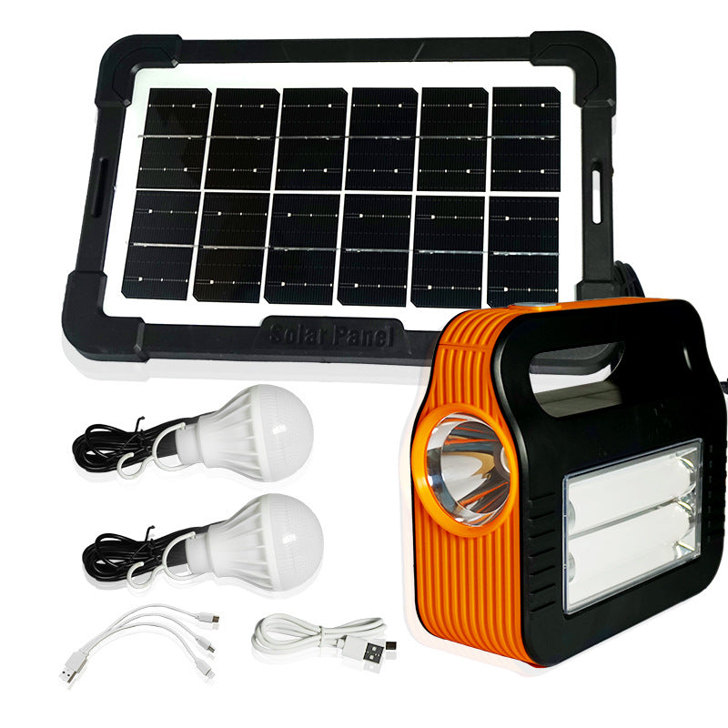 Kit estación de carga solar con 2 ampolletas LED - BugaStore