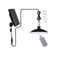 Lámpara LED solar tipo campana para exterior con control remoto